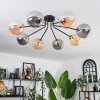 Chehalis Ceiling Light - glass 15 cm gold, black, 8-light sources