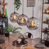 Ripoll Pendant Light - glass 30 cm Smoke-coloured, 3-light sources