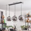 Ripoll Pendant Light - glass 30 cm Smoke-coloured, 3-light sources