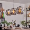 Ripoll Pendant Light - glass 30 cm Smoke-coloured, 3-light sources