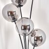 Gastor Floor Lamp - glass 15 cm Smoke-coloured, 5-light sources