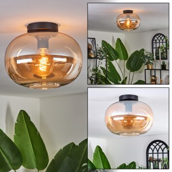 Apedo Ceiling Light - glass 30 cm Amber, 1-light source