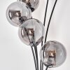 Gastor Floor Lamp - glass 15 cm Smoke-coloured, 6-light sources
