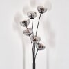 Gastor Floor Lamp - glass 15 cm clear, Smoke-coloured, 6-light sources