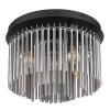 Globo GORLEY Ceiling Light black, 5-light sources