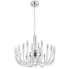Globo AKKO chandelier chrome, 18-light sources