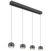 Globo MARTHY Pendant Light LED grey, 4-light sources
