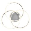 Globo HERWIG Ceiling Light LED brushed aluminium, 1-light source, Remote control