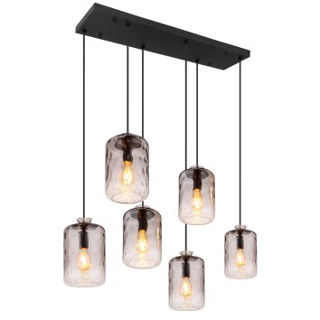 Globo DARINA Pendant Light black, 6-light sources