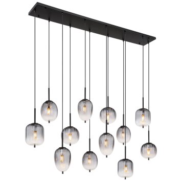 Globo ATTILA Pendant Light black, 12-light sources