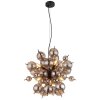Globo UDO Pendant Light black, 6-light sources
