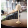 Globo VANNIE Table lamp LED sand-coloured, white, 1-light source