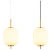 Globo EWALD Pendant Light LED brass, 4-light sources