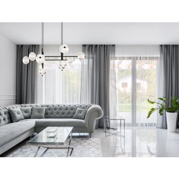 Globo AIDA Pendant Light LED black, 11-light sources