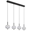Globo AIDA Pendant Light LED black, 4-light sources