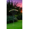 Globo SOLAR path light LED stainless steel, black, 8-light sources, Colour changer