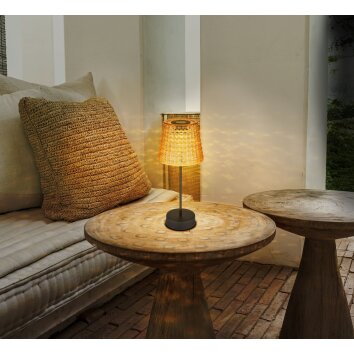 Globo SOLAR Table lamp LED amber, black, 1-light source