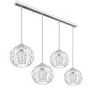 Globo HANAKO Pendant Light chrome, 4-light sources