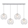 Globo HANAKO Pendant Light chrome, 4-light sources