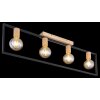 Globo DANIEL Ceiling Light Light wood, black, 4-light sources