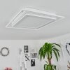 HAUMONIA Ceiling Light LED white, 2-light sources, Remote control, Colour changer
