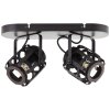 Brilliant Woodrow Ceiling Light black, 2-light sources