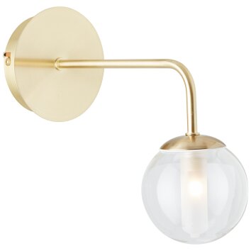 Brilliant Gitse Wall Light gold, 1-light source