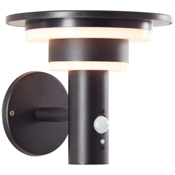 Brilliant Garvina Outdoor Wall Light LED black, 1-light source, Motion sensor