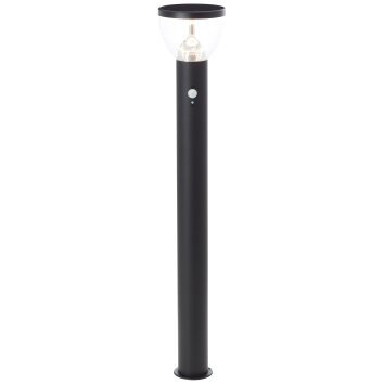 Brilliant Tulip outdoor floor lamp LED black, 1-light source, Motion sensor