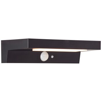 Brilliant Barker Outdoor Wall Light LED black, 1-light source, Motion sensor