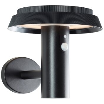 Brilliant Alvero Outdoor Wall Light LED black, 1-light source, Motion sensor