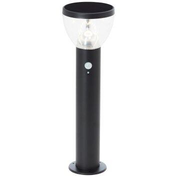 Brilliant Tulip outdoor floor lamp LED black, 1-light source, Motion sensor