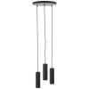 Brilliant Marty Pendant Light LED black, 3-light sources