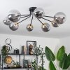 Chehalis Ceiling Light - glass 12 cm, 15 cm gold, black, 8-light sources