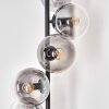 Gastor Floor Lamp - glass 15 cm clear, Smoke-coloured, 6-light sources