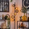 Gastor Floor Lamp - glass 15 cm Amber, Smoke-coloured, 6-light sources