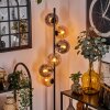Gastor Floor Lamp - glass 15 cm Amber, Smoke-coloured, 6-light sources