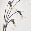 Koyoto Floor Lamp - glass 15 cm clear, 5-light sources