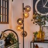 Gastor Floor Lamp - glass 15 cm Amber, Smoke-coloured, 5-light sources