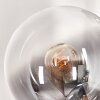 Gastor Floor Lamp - glass 15 cm clear, Smoke-coloured, 5-light sources