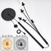 Gastor Floor Lamp - glass 15 cm Amber, Smoke-coloured, 5-light sources
