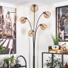 Koyoto Floor Lamp - glass 15 cm Amber, 5-light sources