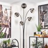 Koyoto Floor Lamp - glass 15 cm chrome, clear, 5-light sources