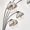Koyoto Floor Lamp - glass 15 cm chrome, clear, 5-light sources