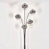 Koyoto Floor Lamp - glass 15 cm chrome, clear, 5-light sources