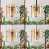 Parane Pendant Light - glass 20 cm Amber, clear, 3-light sources