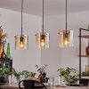 Parane Pendant Light - glass 20 cm Amber, clear, 3-light sources