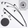 Gastor Floor Lamp - glass 15 cm Smoke-coloured, 5-light sources