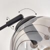 Gastor Floor Lamp - glass 15 cm Smoke-coloured, 5-light sources