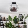 Ripoll Ceiling Light - glass 25 cm Smoke-coloured, 1-light source